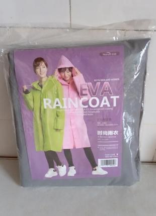 Дощовик з капюшоном eva raincoat (65*115 см)7 фото