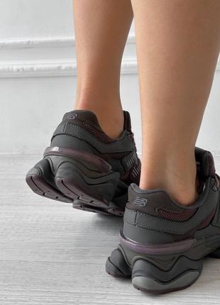 Кроссовки New Balance 2002R "Protection Pack" With A Worn Aesthetic black violet4 фото