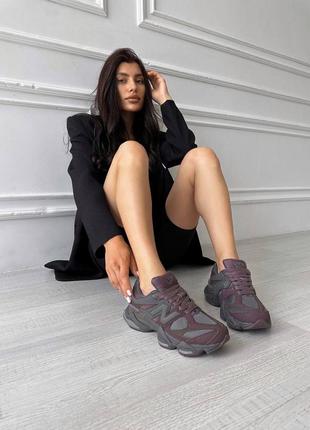 Кроссовки new balance 9060 black violet9 фото