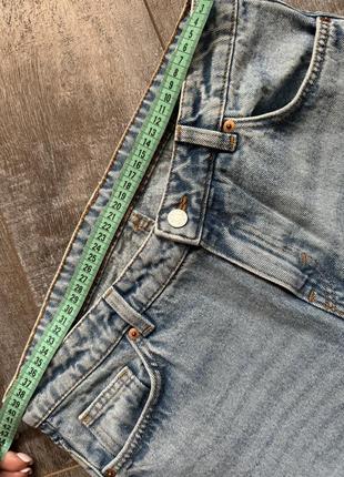 Широкие прямые джинсы, высокая посадка5 фото