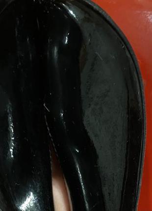 Лаковые туфли лодочки туфли лодочки 12 см черные туфли poletto лодочки с лаковой козырь туфли с натуральной козы ледь лодочки на шпильке6 фото