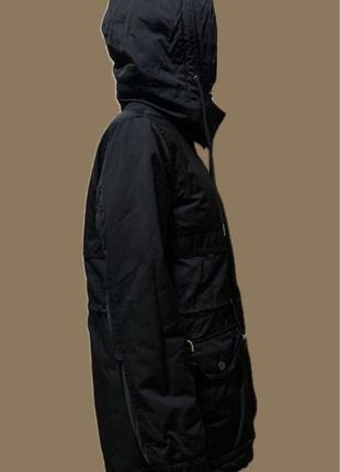 Теплая куртка черная bershka м4 фото