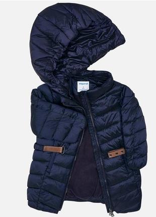 Зимне-демисезонная куртка пальто mayoral на 104-110, 110-116, 116-122, 122-128, 128-134 см4 фото
