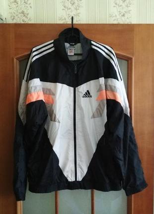 Мужская винтажная олимпийка кофта adidas (l-xl) оригинал очень редкая