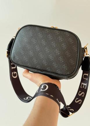 Guess double bag dark blue сумка4 фото