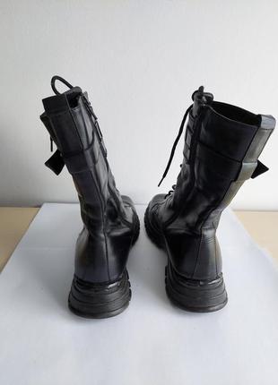 Ботинки осень зима черные кожаные утепленные р.40 79192 фото