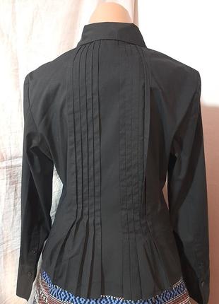 Черная женская удлиненная блуза1 фото