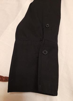 Черная женская удлиненная блуза4 фото