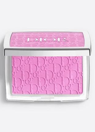 Компактные сухие румяна лиловые розовые диор rosy glow dior backstage blush 063 pink lilac