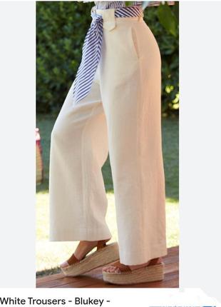 Blukey італія шикарні літні штани палаццо р. 40-46,  m, пот 42 см***2 фото