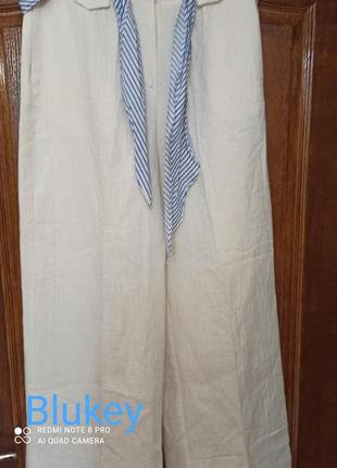 Blukey італія шикарні літні штани палаццо р. 40-46,  m, пот 42 см***3 фото