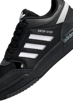 Мужские кроссовки для спорта,кроссовки для бега по лесу adidas originals drop step all black white10 фото