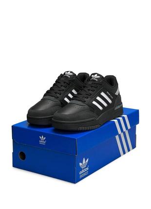 Мужские кроссовки для спорта,кроссовки для бега по лесу adidas originals drop step all black white2 фото