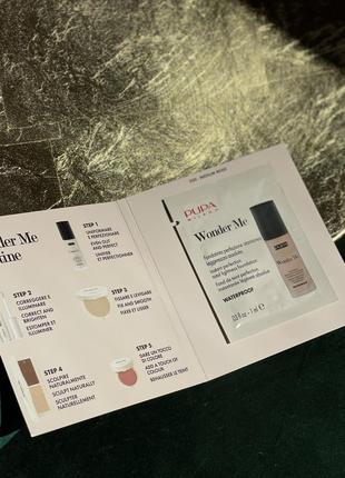 Тестер тональна основа pupa wonder me fluid foundation