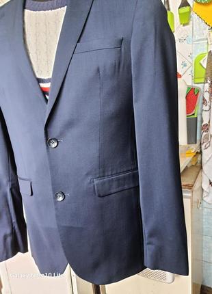 Junk de luxe португалия стильный мужской пиджак 100%  wool «super 120 s.»6 фото