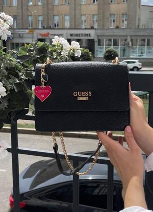 Guess mini bag black сумка1 фото