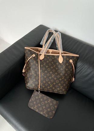 👜 louis vuitton neverfull brown pink