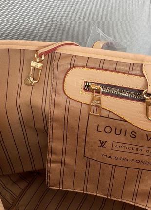 👜 louis vuitton neverfull brown pink 7
