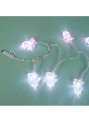 1665501 зарядное устройство для телефона unicorn lights розовое2 фото