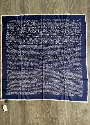 Хустка british museum egyptian hieroglyphs vintage silk scarf