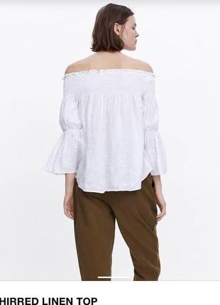 Zara,топ блуза из льна р. xl5 фото