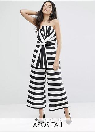 Оригинальный комбинезон в полоску asos