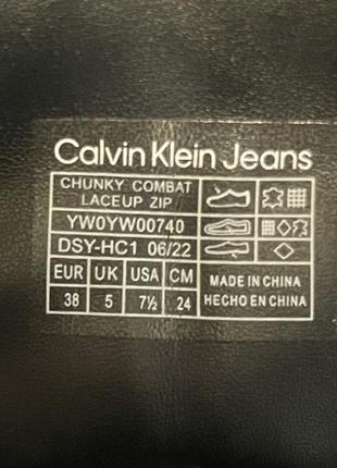 Женские ботильоны calvin klein jeans chunky combat6 фото
