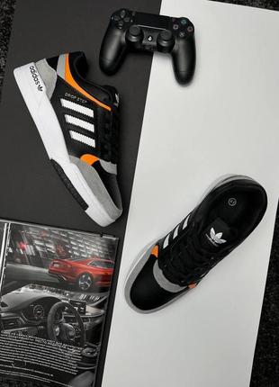 Кросівки чоловічі топ якість,кросівки літні,кросівки для спортзалу легкі adidas originals drop step black grey orange8 фото