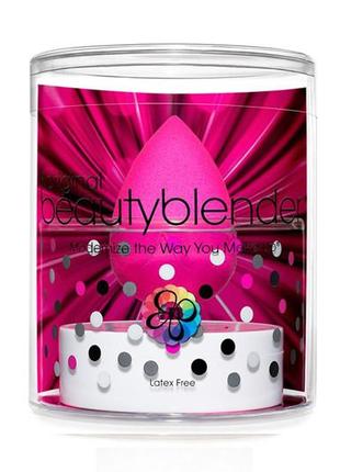 Набір спонж beautyblender (рожевий) + засіб для очищення спонжа solid