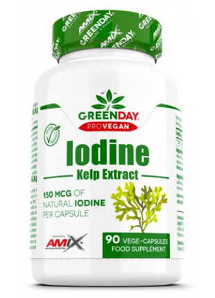 Amix greenday provegan natural iodine kelp extract - 90 веган капс