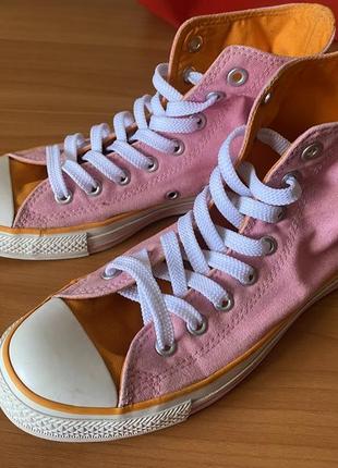 Розовые кеды, высокие кеды converse 39р.5 фото