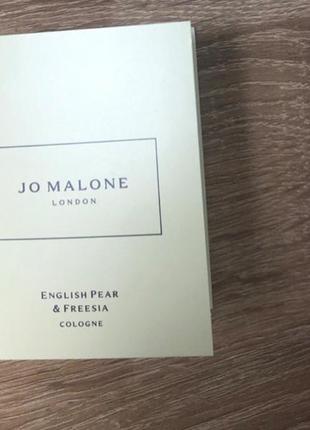 Пробник jo malone english pear & freesia, cologne