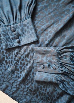 Блузка блуза леопардовий принт 46 48 m l4 фото
