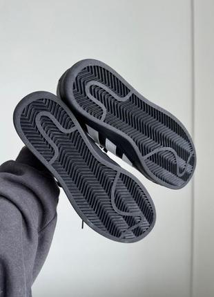 Женские кроссовки adidas superstar xlg black3 фото