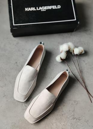 Замшеві лофери бренд karl lagerfeld розмір 9.5