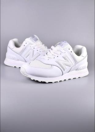 Женские кроссовки balance 574 white