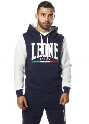 Толстовка leone fleece white/blue s