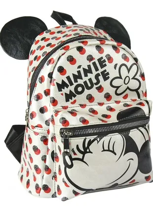 Рюкзак minnie mouse white casual fashion faux-leather backpack