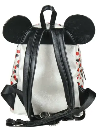 Рюкзак minnie mouse white casual fashion faux-leather backpack2 фото