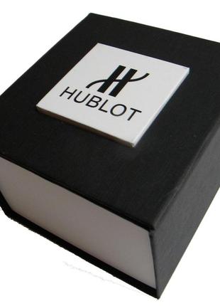 Подарочная упаковка - коробка для часов черный с белым ( код: ibw108-9 )2 фото