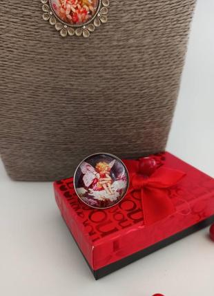 Підвіска і кільце з кабошонами №3