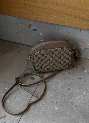 Gucci blondie small shoulder bag beige сумка4 фото