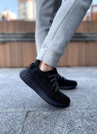 Кроссовки кроссовки кроссовки кроссы adidas yeezy boost 350 black рефлектив адидас изви буст5 фото