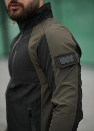 Легкая весенняя мужская куртка softshell демисезон, премиум качества9 фото