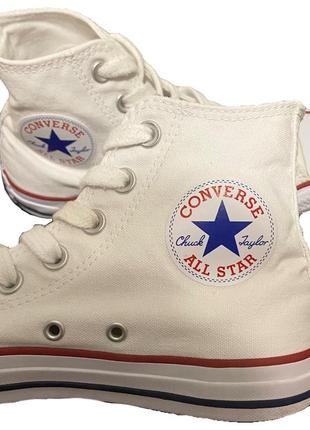 Белые конверсы высокие женские converse оригинал конвера альт у2к