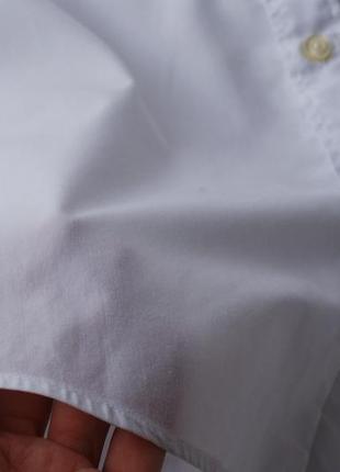 Базовая белая рубашка h&amp;m + сетка с вышивкой5 фото