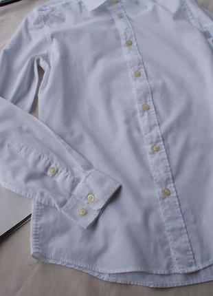 Базовая белая рубашка h&amp;m + сетка с вышивкой3 фото
