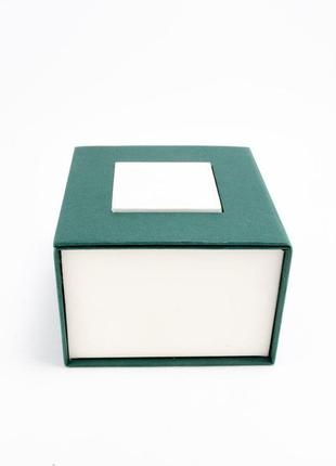Коробка подарункова для наручного годинника картонна зелена (код: 15009)2 фото