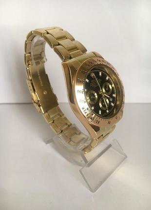 Мужские наручные часы золотисто-черный цвет ( код: ibw186yb )3 фото