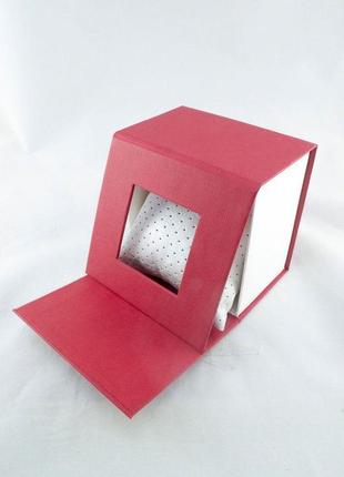 Коробка подарункова для наручного годинника картонна червона (код: 12833)2 фото
